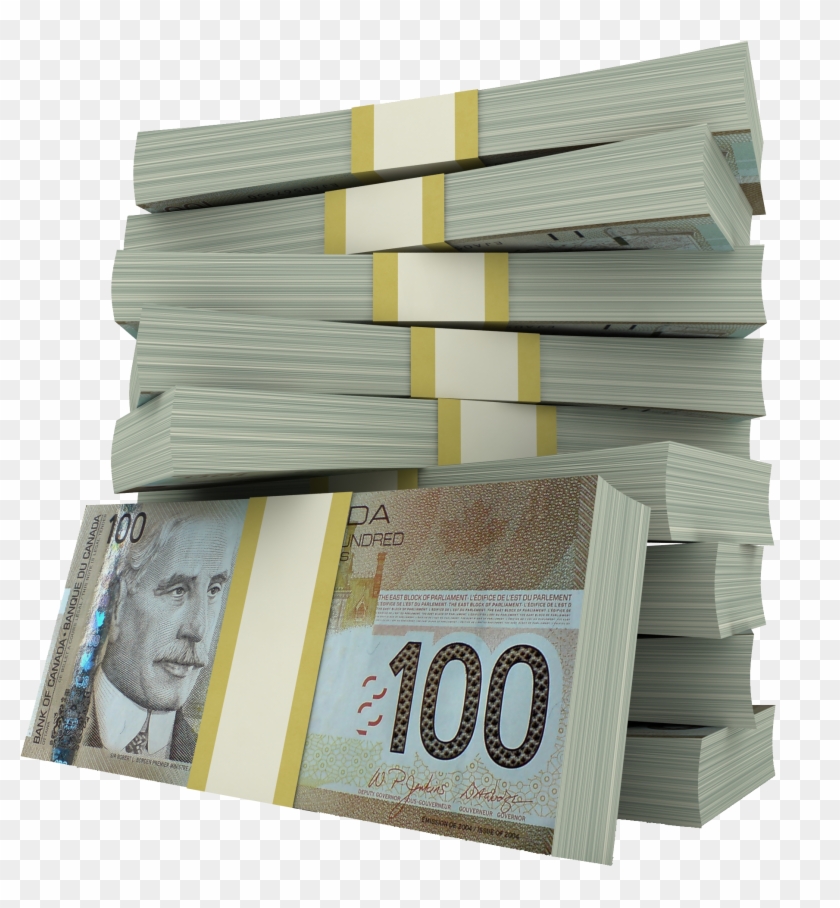 Apply Here - Stack Of Canadian Money Clipart #1553912