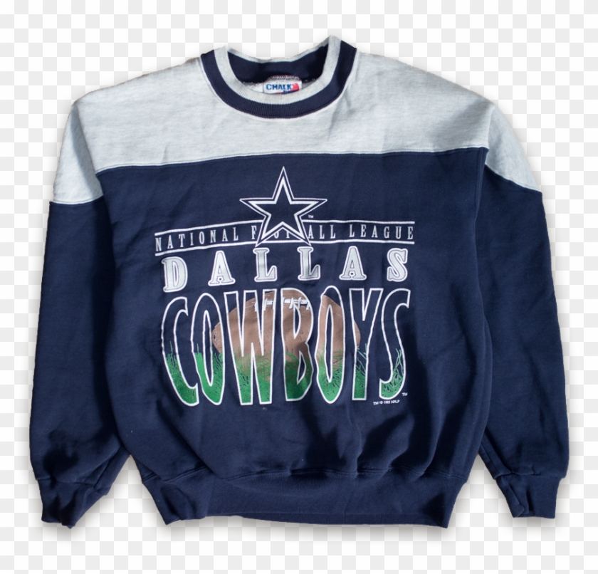 Og Chalkline Dallas Cowboys Sweater Medium - Long-sleeved T-shirt Clipart #1554028