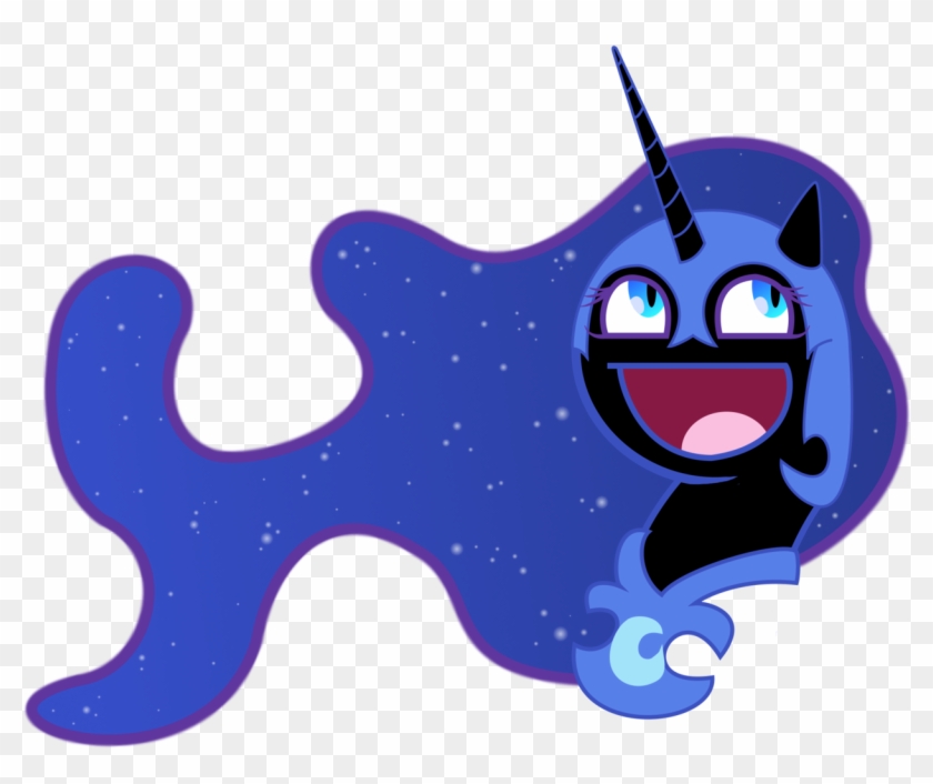 Awesome Face, Nightmare Moon, Safe - Cartoon Clipart #1554190