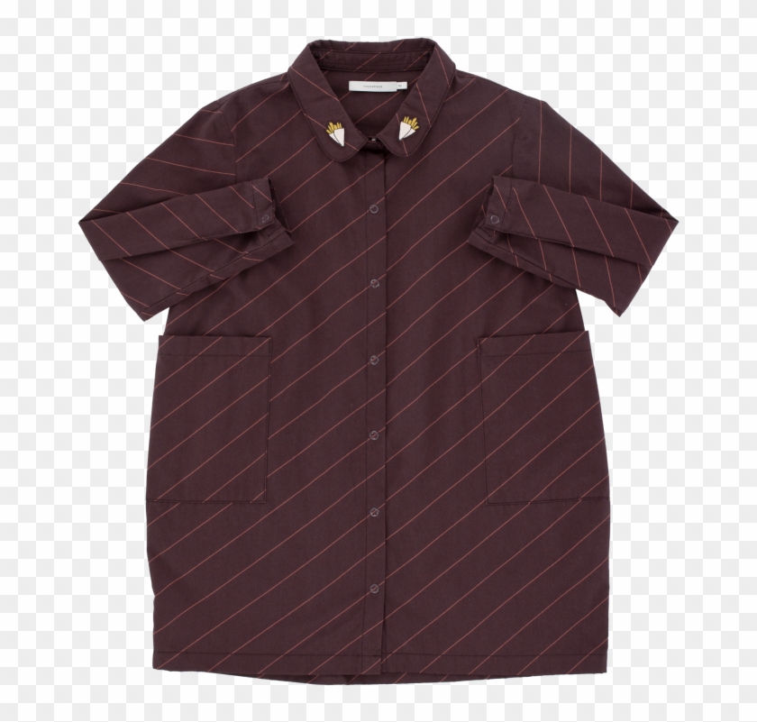 Tiny Cottons Shirt Dress Diagonal Stripes - Polo Shirt Clipart #1554541