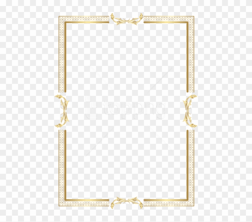 Free Png Download Gold Border Frame Clipart Png Photo - Transparent Background Gold Border Clipart #1555609