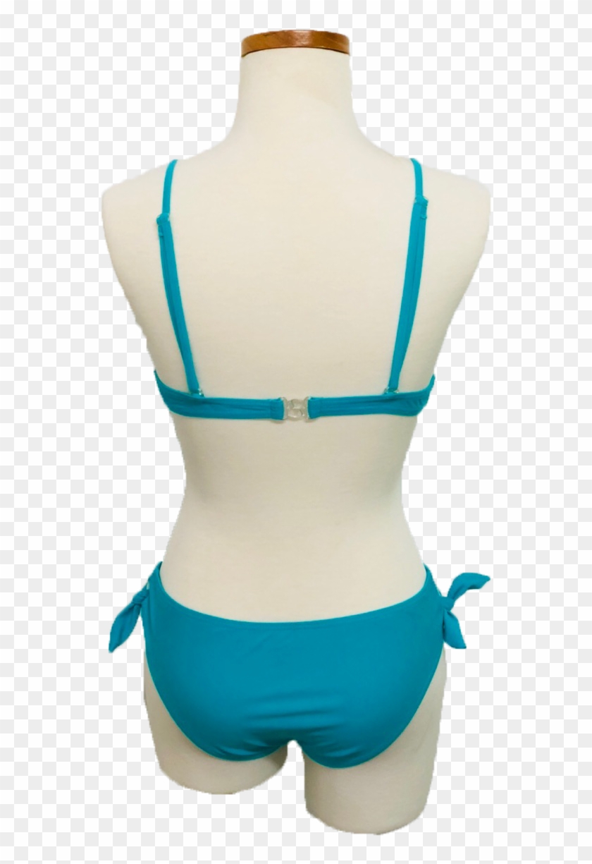 Women's Tie Front Bralette Bikini - Mannequin Clipart #1555718