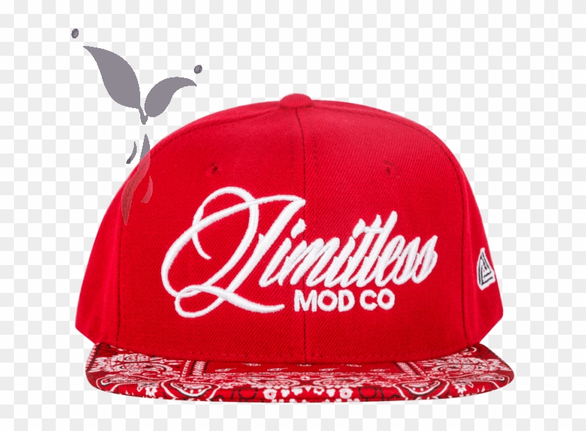 Limitless Mod Co Red Bandanna Snapback - Hat Clipart #1555805