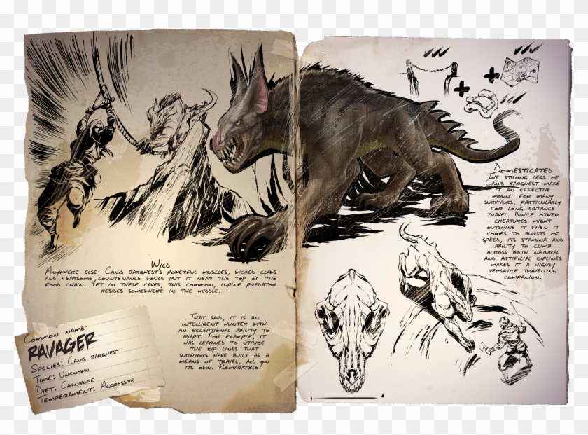 Dino Dossier - Ravager - Ark Survival Evolved Ravager Clipart #1555806
