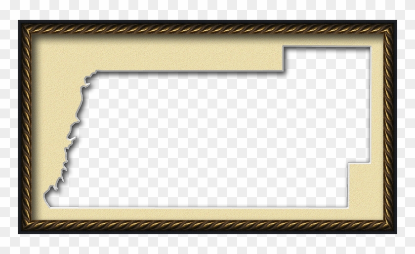 A Map Of Pasco With A Museum Style Picture Frame In - Frame Style Clipart #1555850