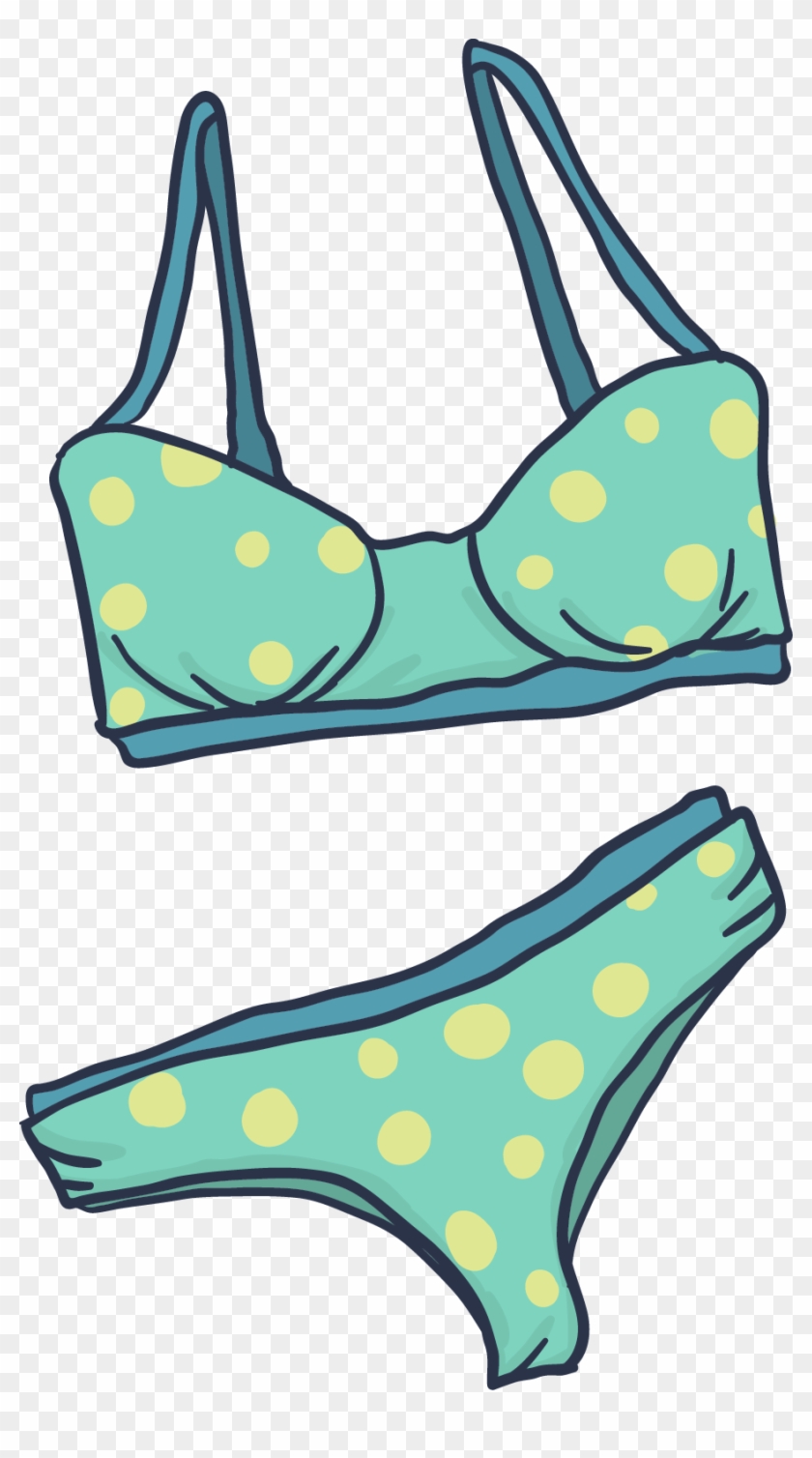 Swimsuit Bikini Clip Art - Png Download