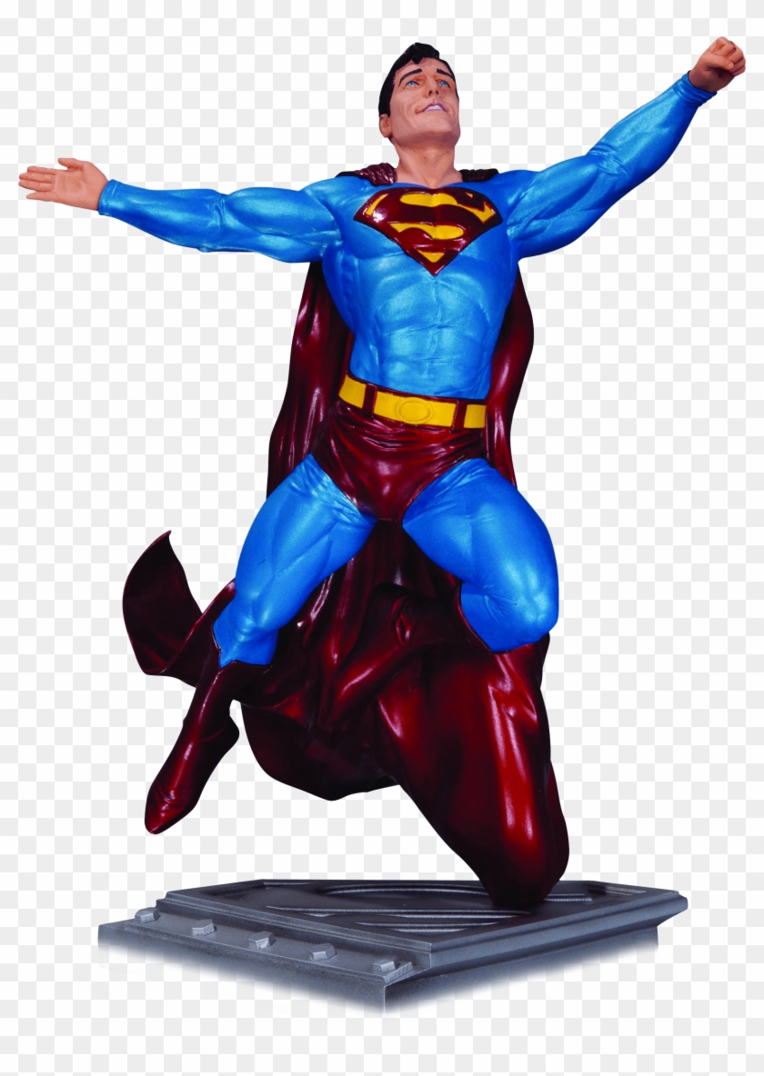 Superman Man Of Steel Statue - Gary Frank Superman Statue Clipart #1556439