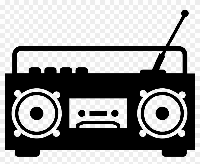 Boom Box Radio With Antenna Comments - Boom Box Svg Clipart #1556596
