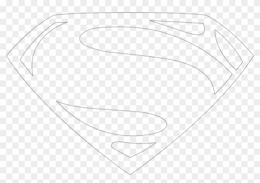 Dc Comics Symbols By Mr-droy On Clipart Library - Draw Man Of Steel Symbol - Png Download #1556701