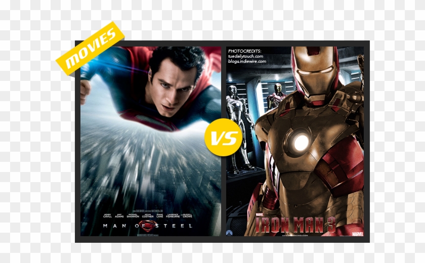 Iron Man Vs - Hombre De Acero Cartel Película Clipart #1556735