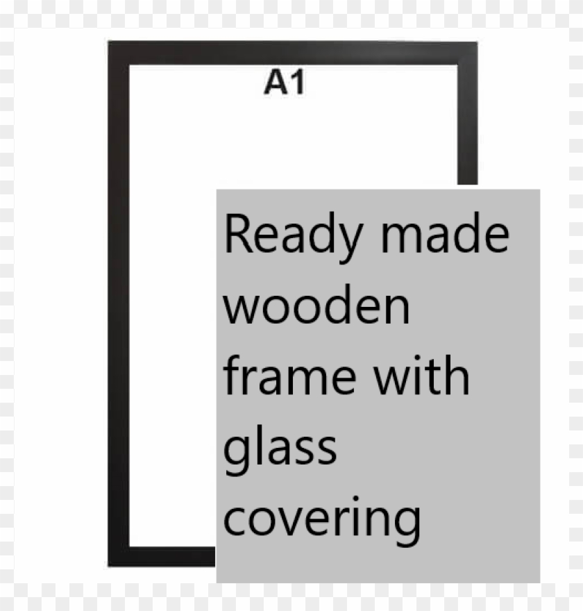 Black A1 Wooden Frame - Windows 7 Advertisement Clipart #1557270
