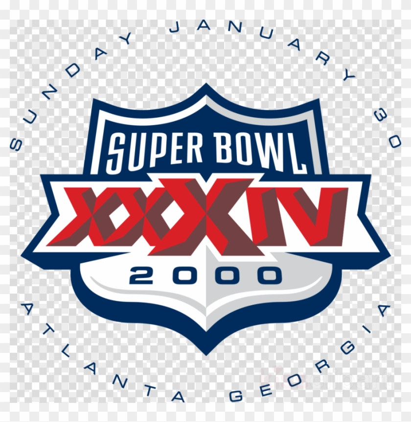 Download Super Bowl Xxxiv Logo Clipart Super Bowl Xxxiv - Super Bowl Xxxiv Logo - Png Download #1557392