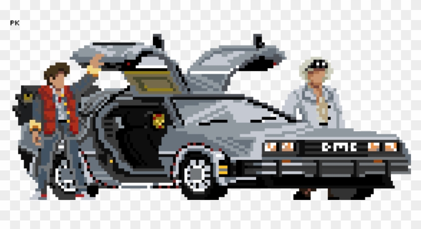 Main Image Back To The Future By Thatboi - Back To The Future Pixel Art Clipart #1557556