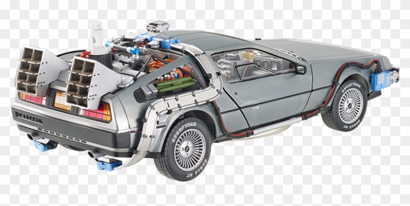 Back To The Future Time Machine - Hot Wheels Elite Back To The Future 1 18 Clipart