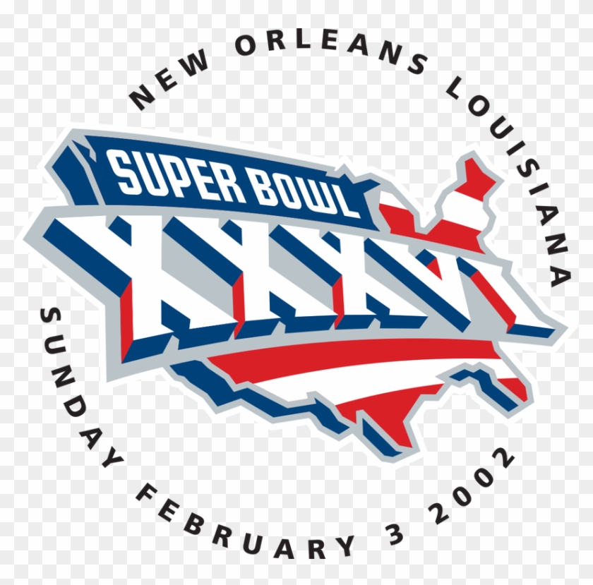 Super Bowl Xxii Was Played At The Rose Bowl - 2002 Super Bowl Logo Clipart #1557745