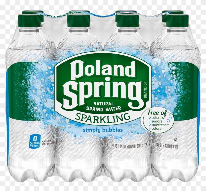 Poland Spring Simply Bubbles Sparkling Water, - Poland Spring Lemon Sparkling Water Clipart #1557748