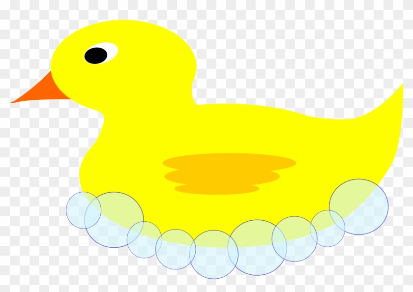 This Free Icons Png Design Of Rubber Ducky In Bubbles Clipart