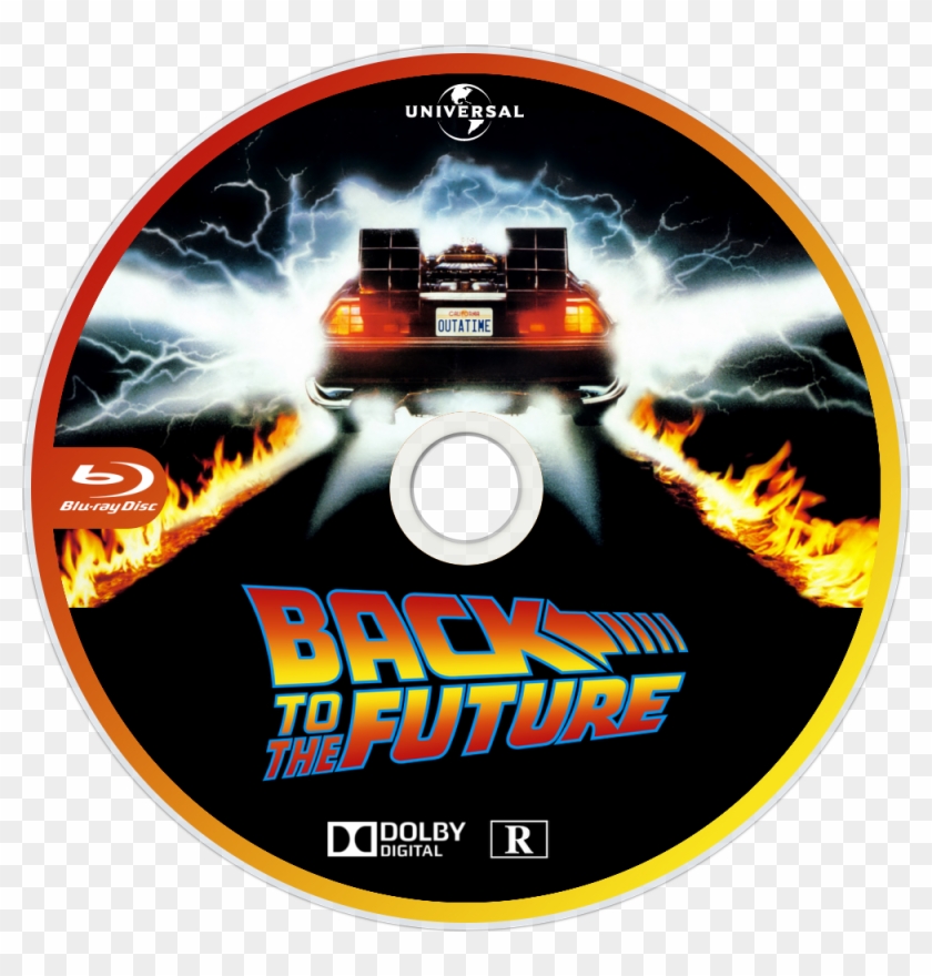 Back To The Future Bluray Disc Image - Back To The Future Car Scenes Clipart #1558064