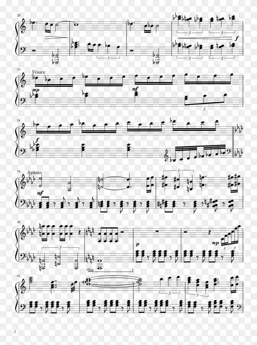 Back To The Future Sheet Music 2 Of 4 Pages - Alan Walker Darkside Piano Sheets Clipart #1558718