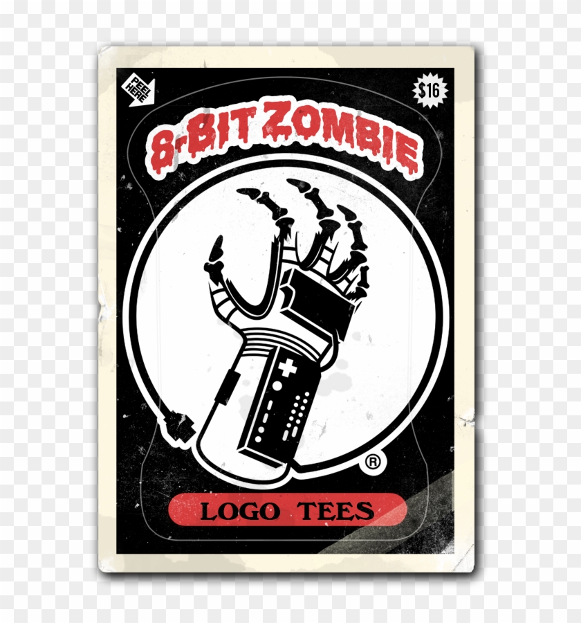 Tees And Tanks Featuring The 8-bit Zombie Powerglove - 8 Bit Zombie Clipart #1558944