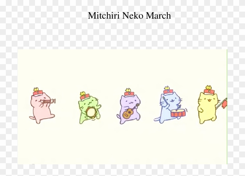 Mitchiri Neko March Sheet Music 1 Of 65 Pages - Mitchiri Neko Recorder Notes Clipart