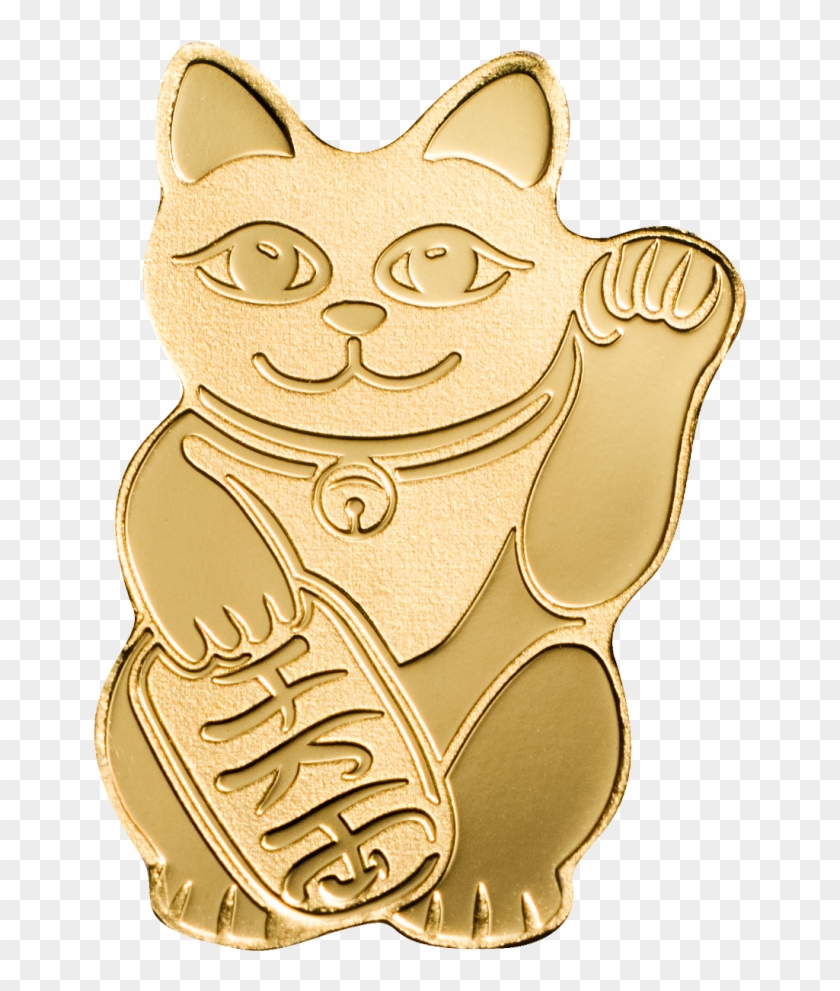 Maneki Neko - Golden Maneki Neko Clipart