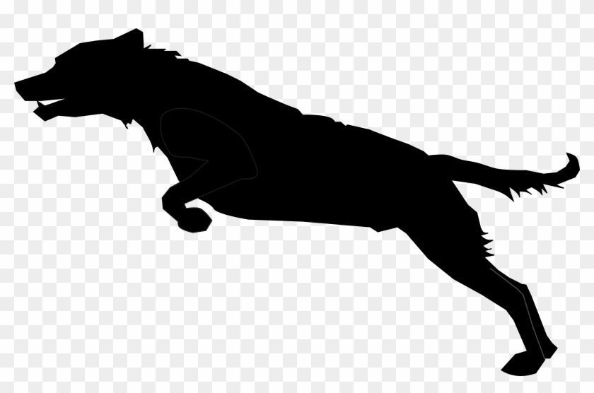 This Free Icons Png Design Of Jumping Dog Silhouette Clipart