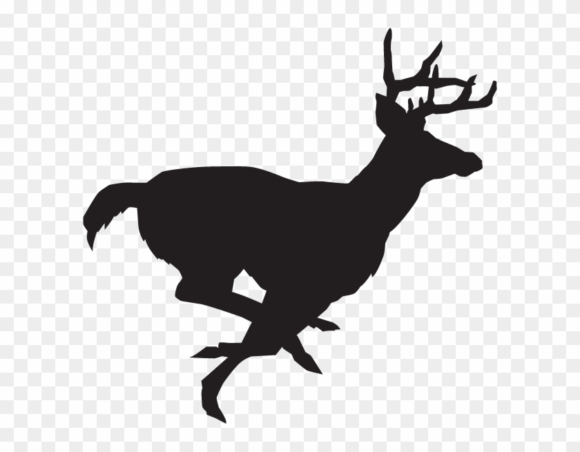 14930 - Running Deer Silhouette Clipart #1559793