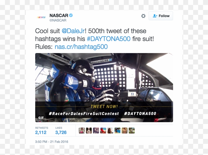 Nascar, Airbnb, Apple, Dove And Snickers Grabbed Top - Nascar Hashtags Clipart #1560464