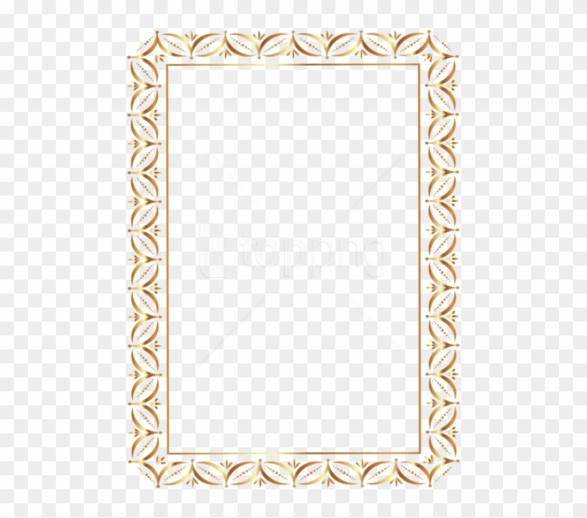 Free Png Download Gold Border Frame Transparent Clipart - Gold Frame Border Transparent #1560468
