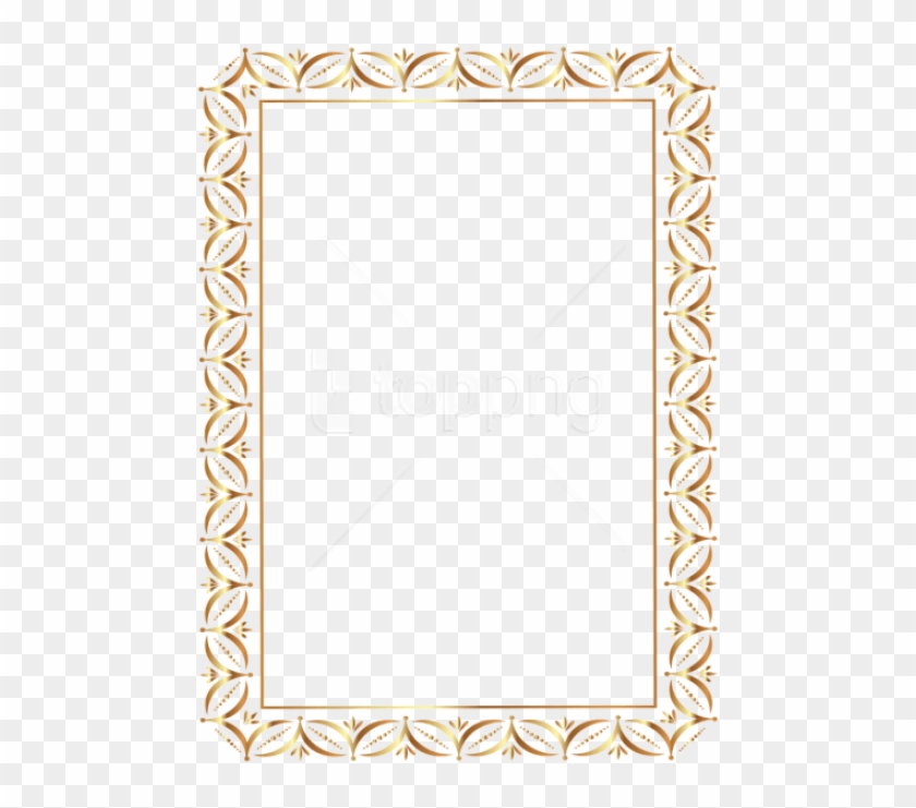 Free Png Download Gold Border Frame Transparent Clipart - Gold Frame Border Transparent #1560468