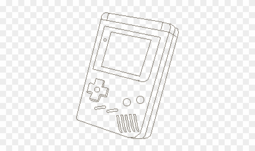 Pixilart G A M E B O - Video Game Console Clipart #1560630