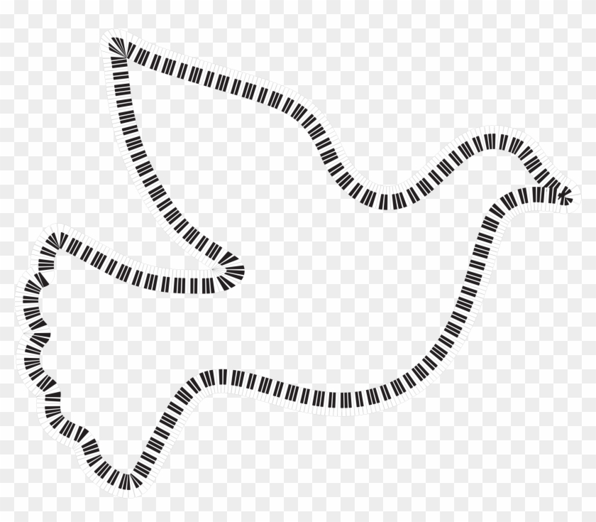This Free Icons Png Design Of Peace Dove Piano Keys Clipart
