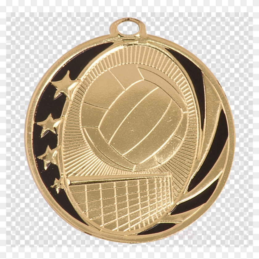 Volleyball Medals Clipart Gold Medal Award - Png Download