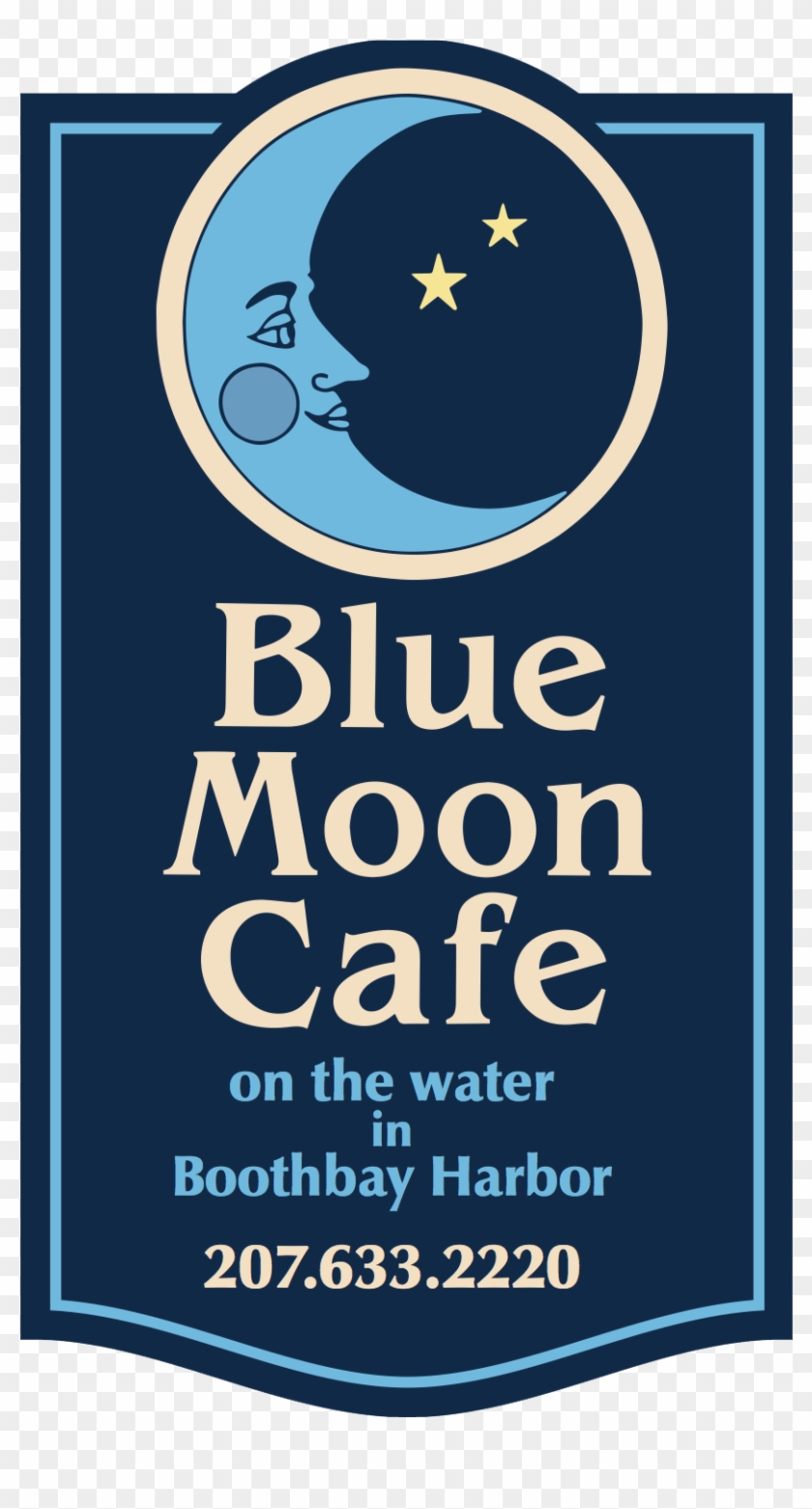 Blue Moon Cafe - Poster Clipart #1561483