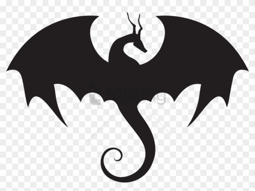 Free Png Download Dragon Silhouette Png Images Background - Silhouette Dragon Clip Art Transparent Png #1561590