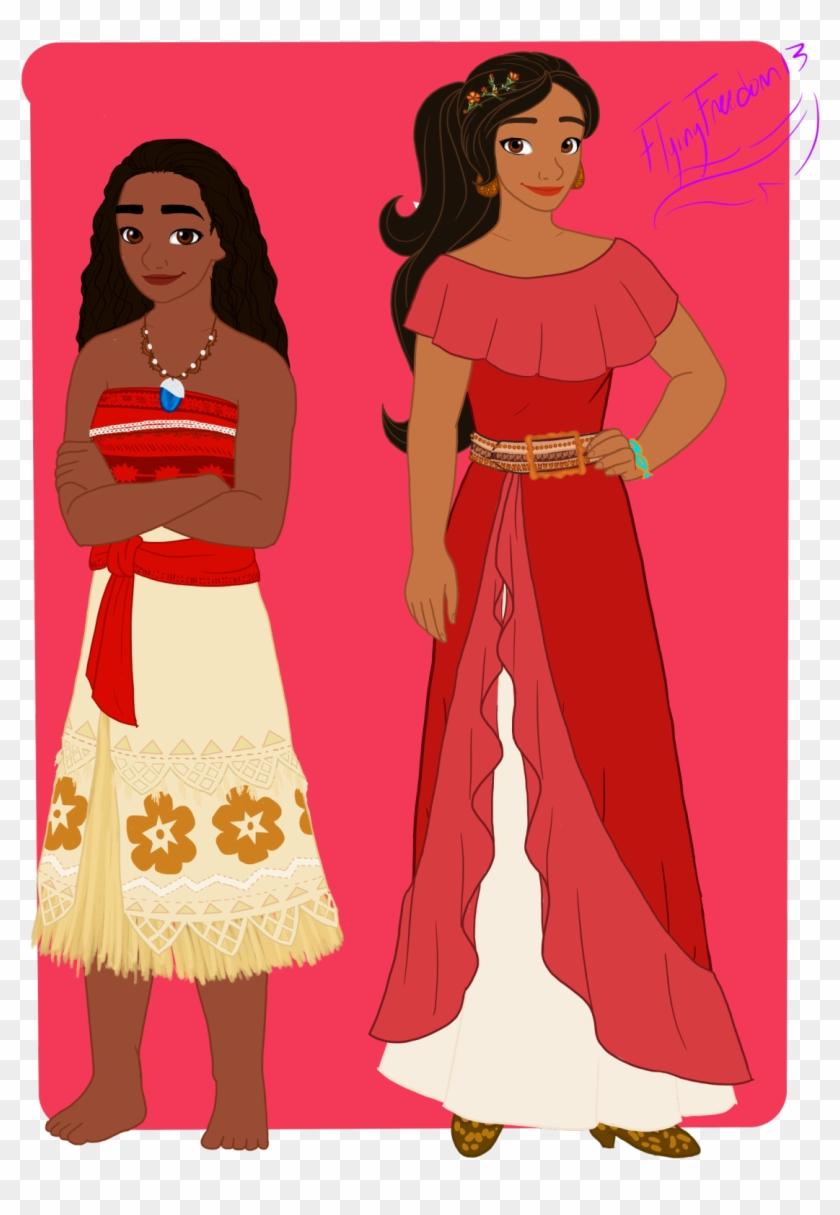 “my First Drawing Of Elena Of Avalor And Not My First - Girl Clipart
