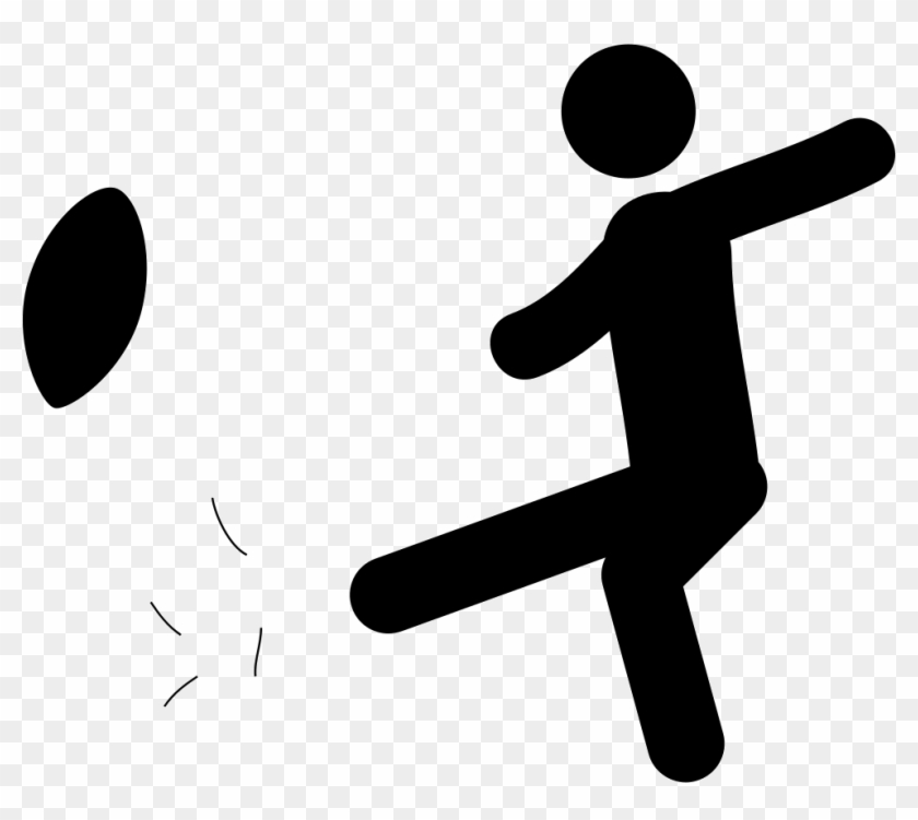 Rugby Kick Ball Svg Png Icon Free Download - People Kick Icon Clipart #1562145