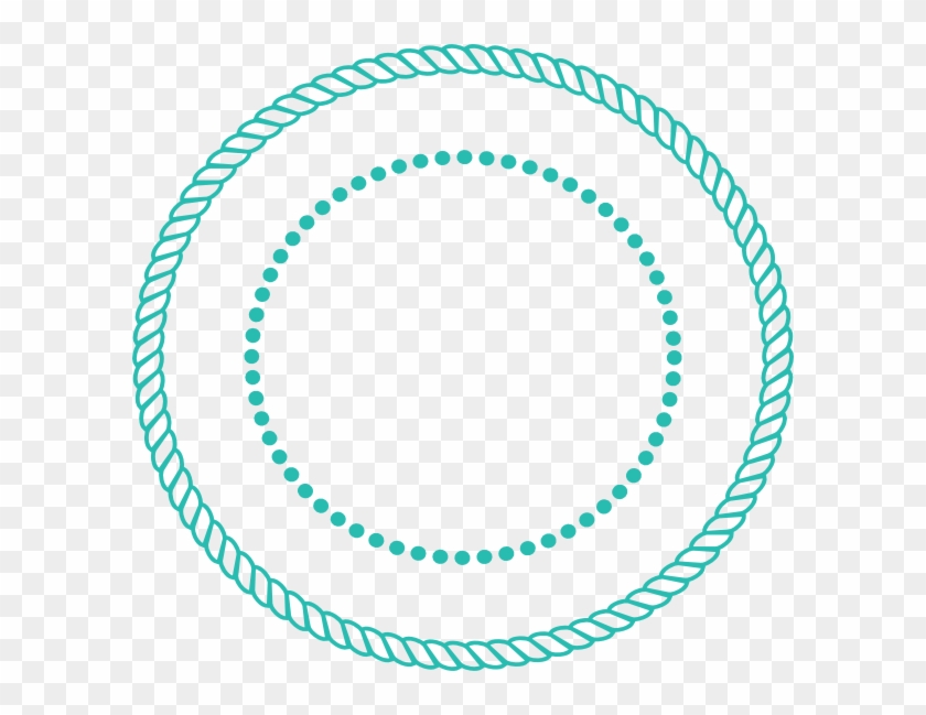 600 X 569 5 - Circle Rope Border Vector Clipart #1562268