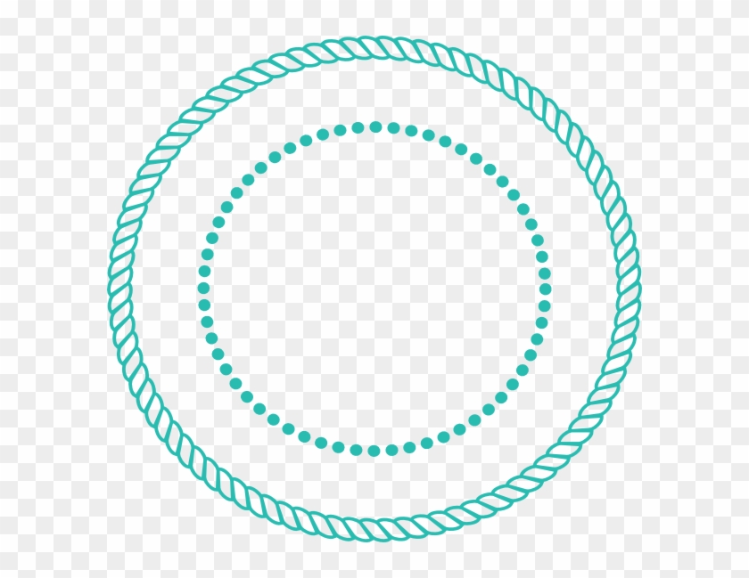 600 X 569 5 - Circle Rope Border Vector Clipart #1562268