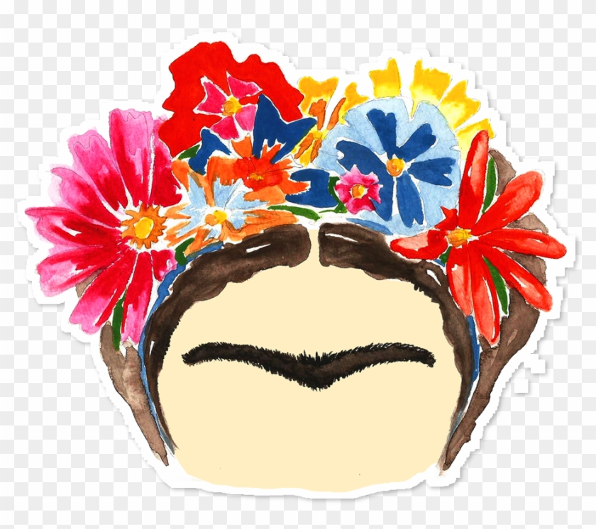 Flores Frida Kahlo Png - Frida Kahlo Draw Clipart