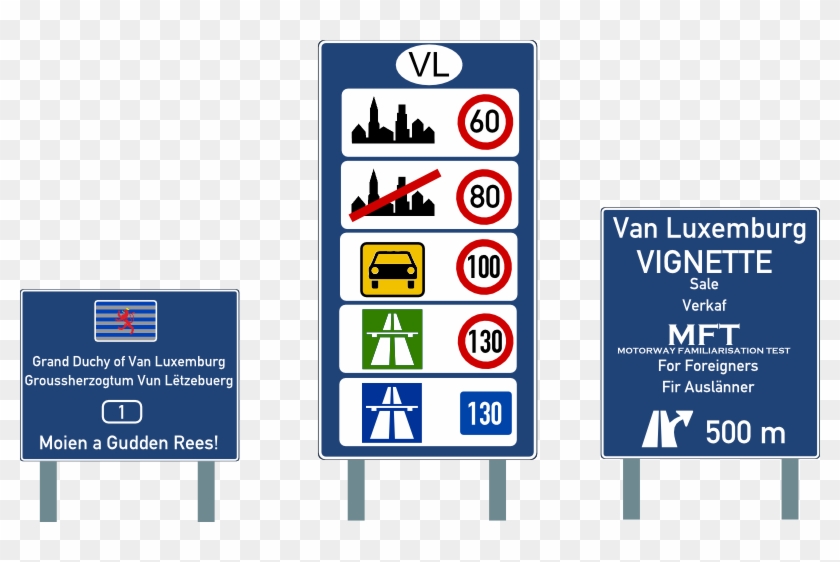 Your Nation's Highway Sign Font - Traffic Sign Clipart