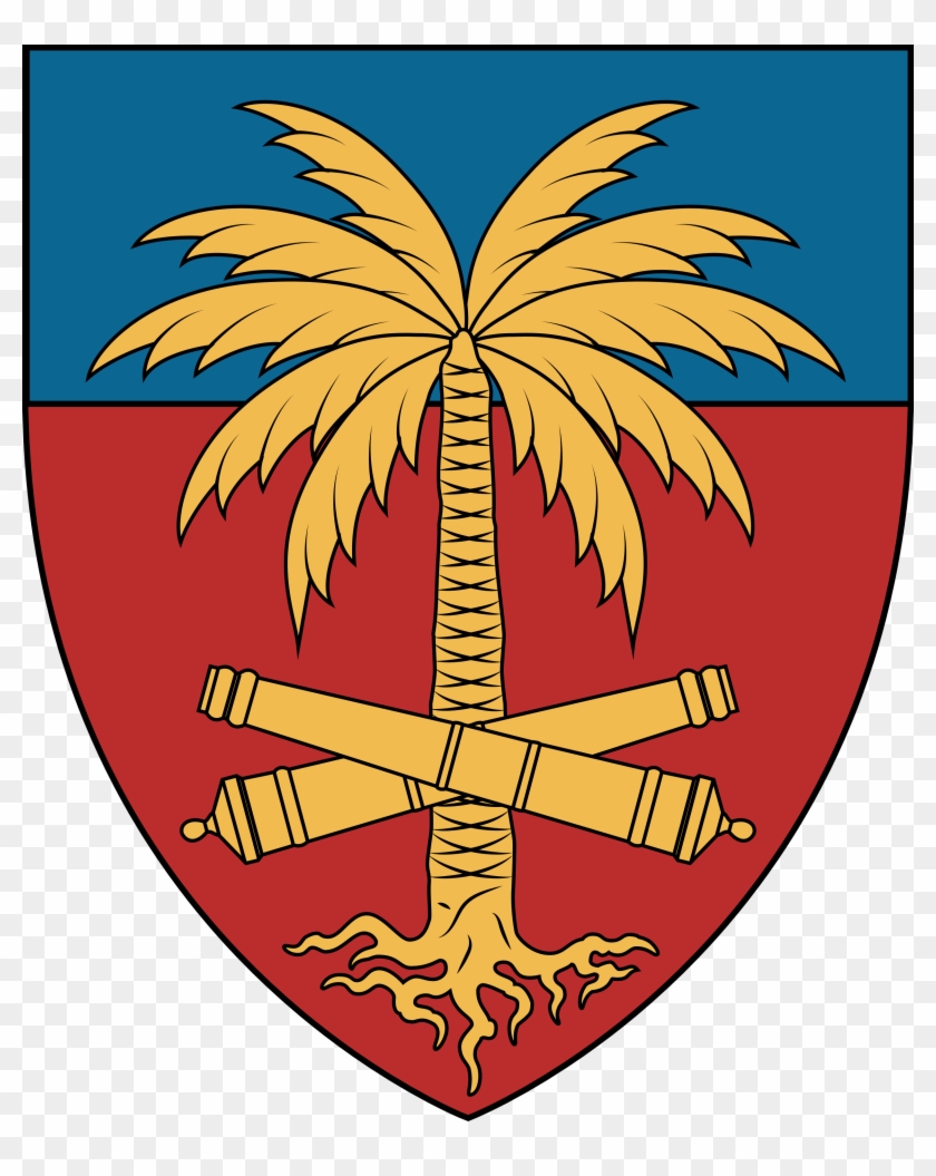 Redesignscoat Of Arms For Haiti - Haitian Palm Tree Png Clipart