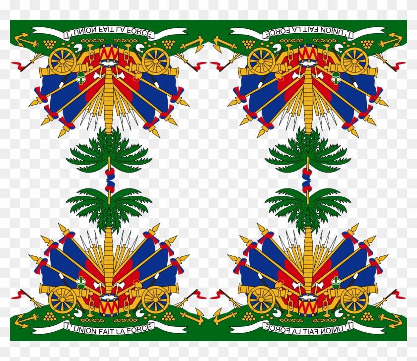 Middle Of The Haitian Flag Clipart #1563350
