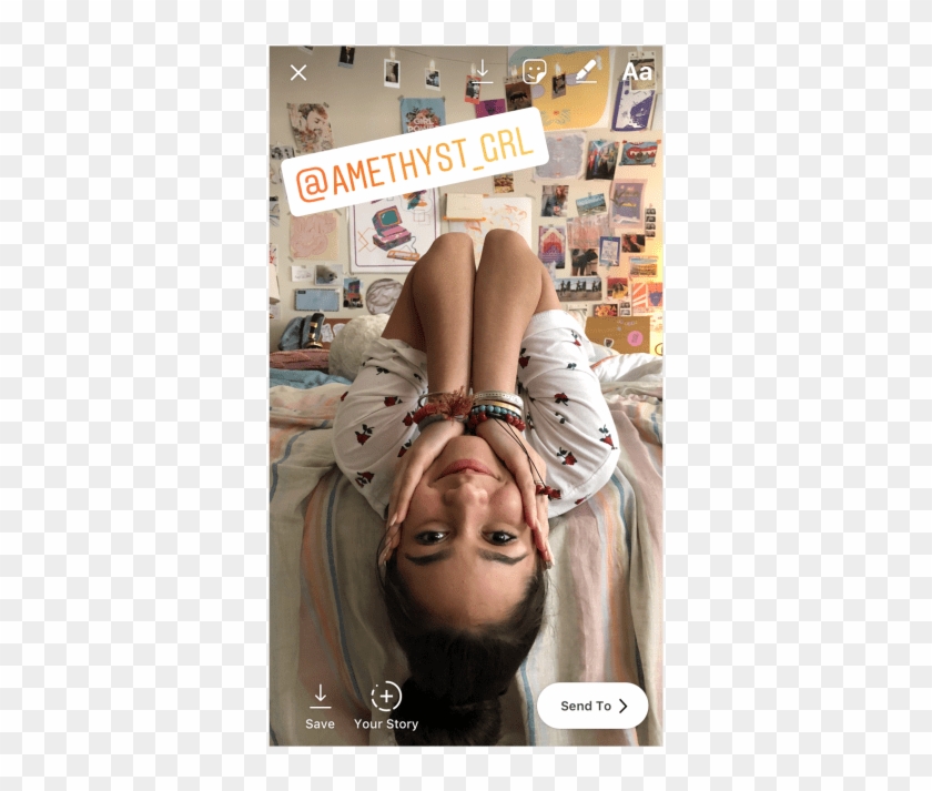 After Selecting The Sticker, Just Start Typing The - Instagram Clipart