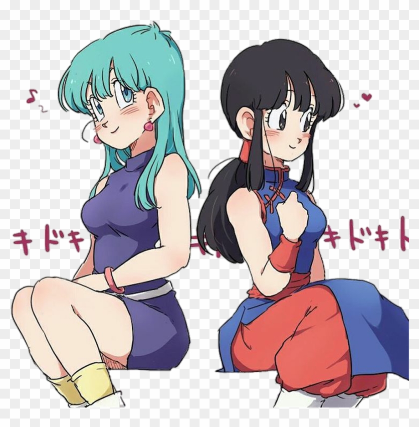 #freetoedit #dbz #bulma #chichi - Kid Chichi And Kid Bulma Clipart #1564150