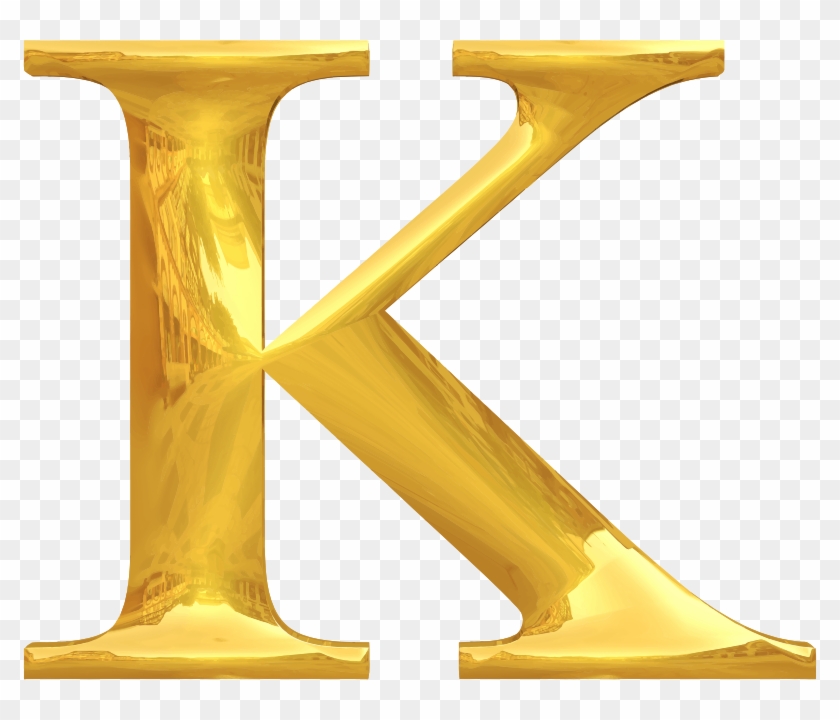 Medium Image - Clip Art Gold K - Png Download #1564319