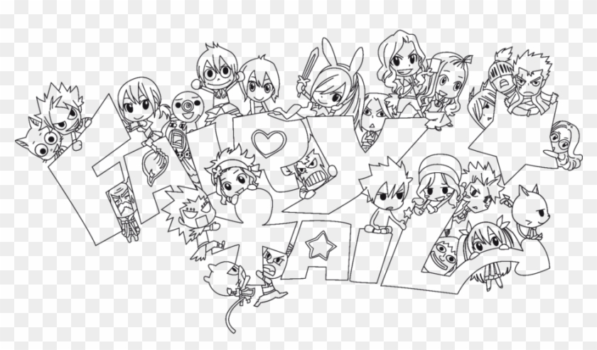 Fairy Tail Anime Chibi Coloring Pages Yvaqq0q Fairy - Fairy Tail Chibi Characters Drawing Clipart