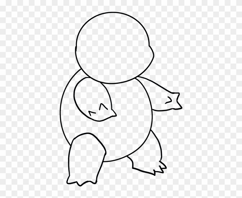 680 X 678 4 - Squirtle Drawing Guide Outline Clipart