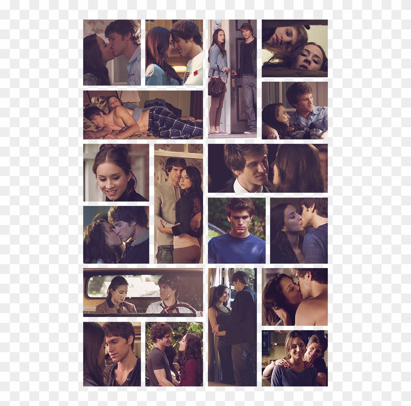 Spencer And Toby - Kiss Keegan Allen And Troian Bellisario Clipart #1564961